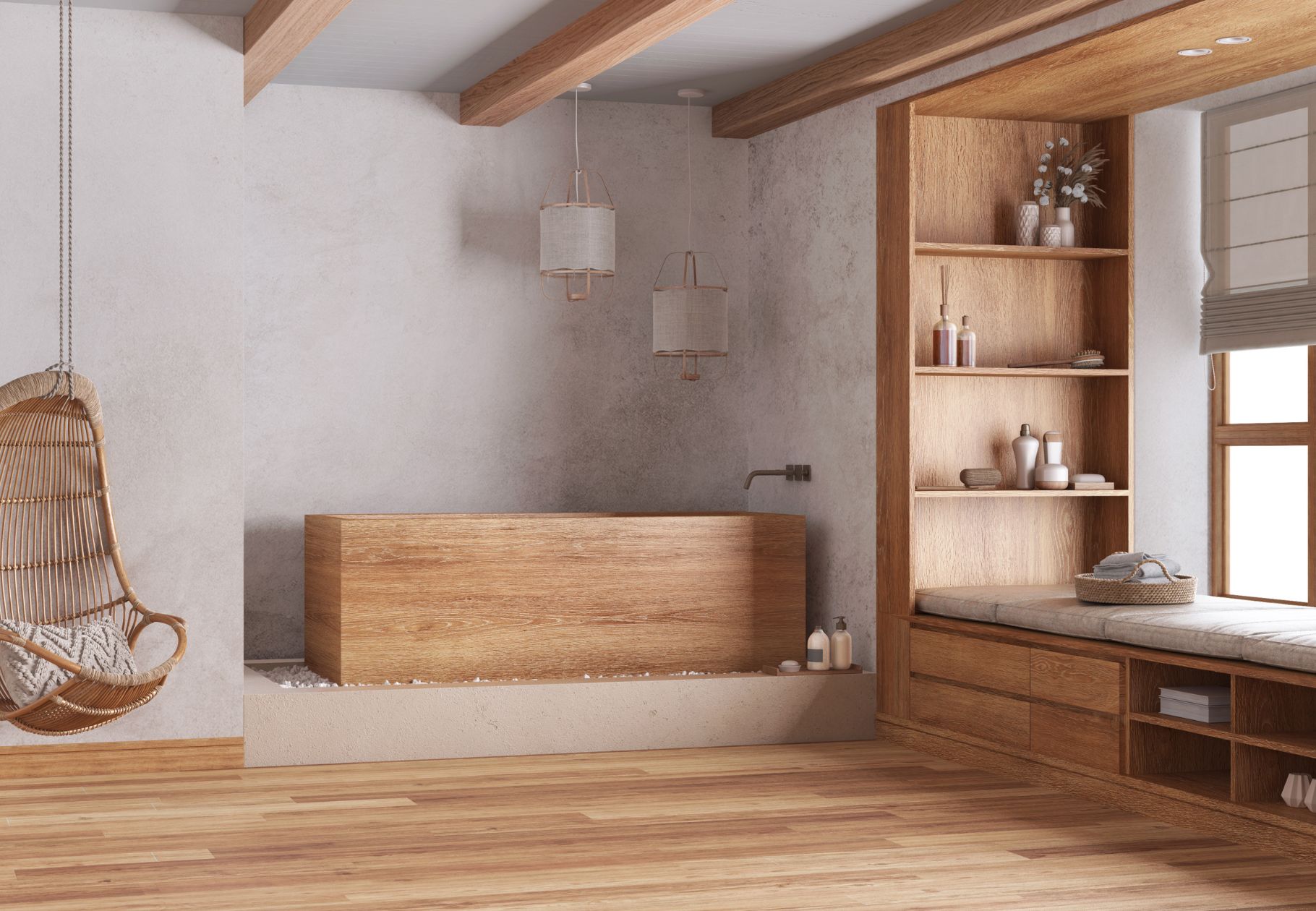 Baño Japandi